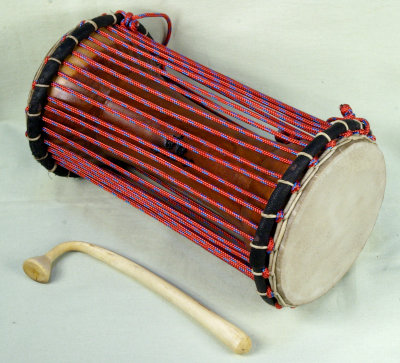 トーキングドラム マリ カンガバ工房製 タマ Talking Drum TAMA from Mali KANGABA workshop
